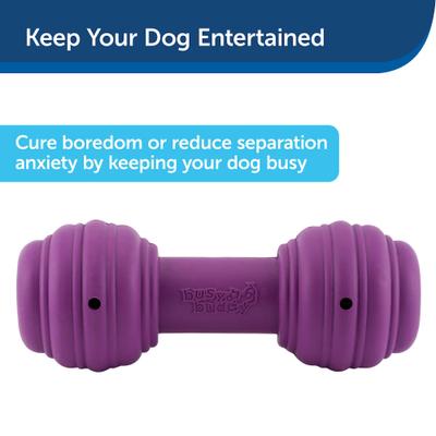 Show full view: PetSafe Busy Buddy Chuckle Squeaky Treat Dispenser Dog Toy, Medium/Large slide 4 of 9
