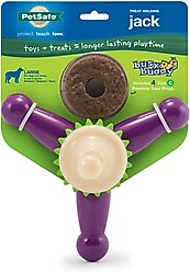 PetSafe Busy Buddy Jack Treat Dispenser Tough Dog Chew Toy, Large, Purple