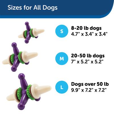 Show full view: PetSafe Busy Buddy Jack Treat Dispenser Tough Dog Chew Toy, Large, Purple slide 5 of 9