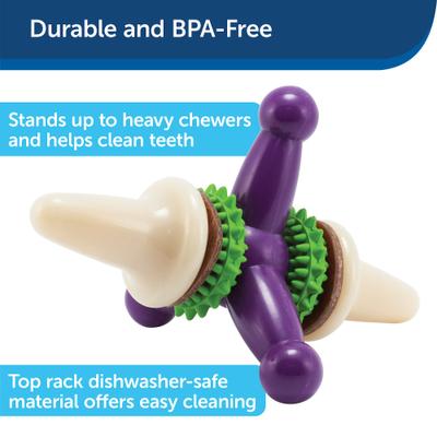 Show full view: PetSafe Busy Buddy Jack Treat Dispenser Tough Dog Chew Toy, Small, Purple slide 3 of 9