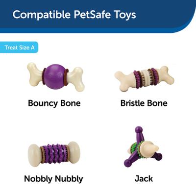 Show full view: PetSafe Busy Buddy Natural Rawhide Peanut Butter Rings Dog Treats, Size A slide 6 of 10