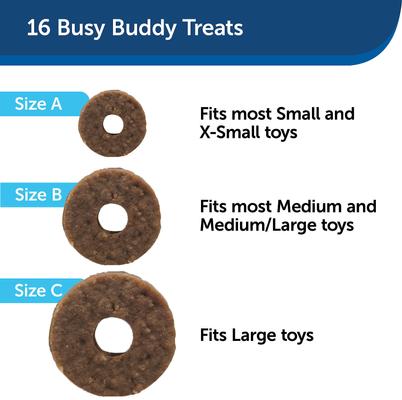 Show full view: PetSafe Busy Buddy Natural Rawhide Rings Dog Treats, Size A slide 5 of 10