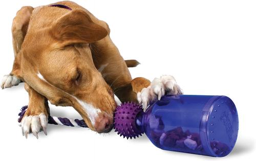 Show full view: PetSafe Busy Buddy Tug-A-Jug Treat Dispenser Tough Dog Chew Toy, Medium/Large slide 3 of 11