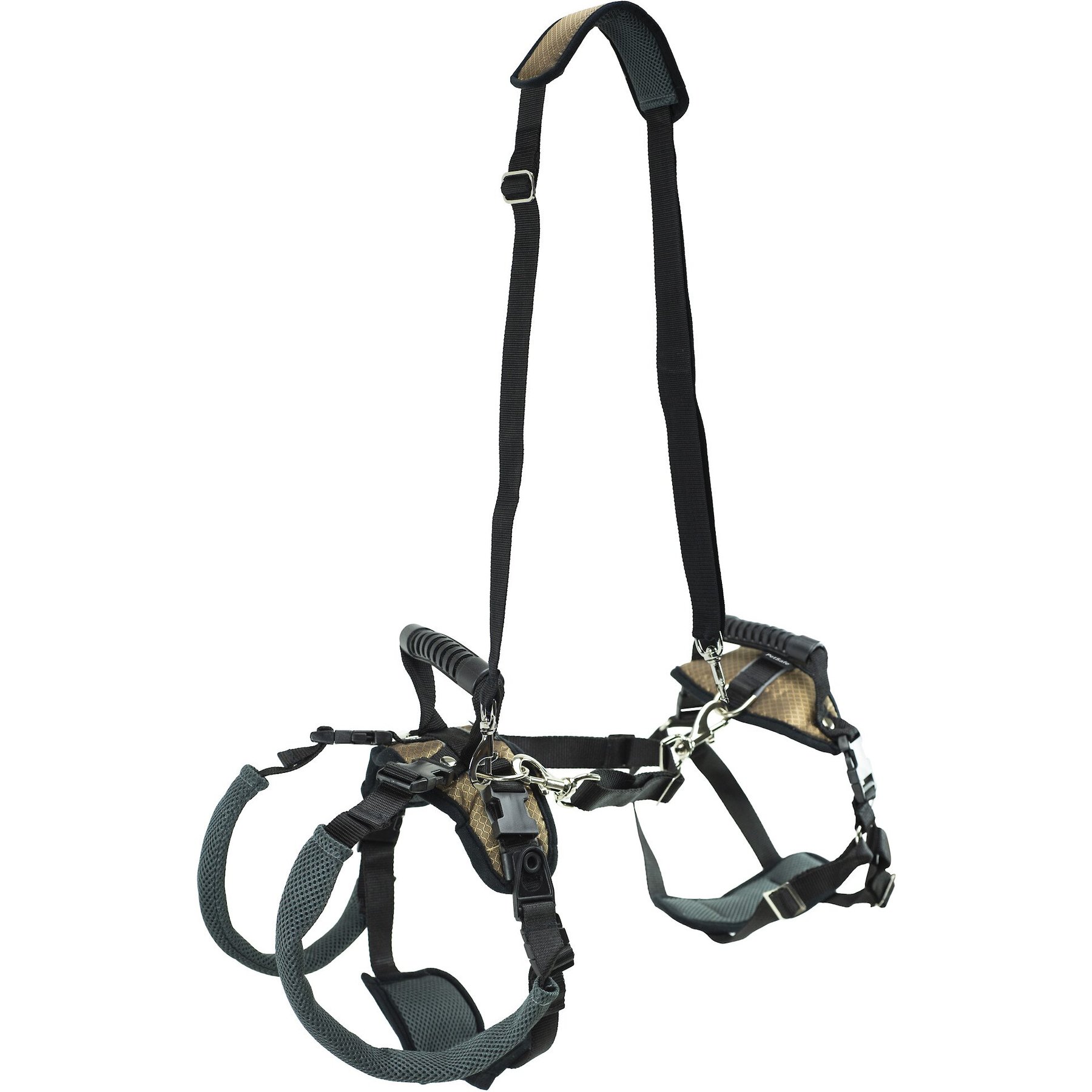 Solvit CareLift Full Front & Back Mobility Harness, Medium, Brown