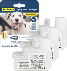 PetSafe Citronella Replacement Spray Cartridges for Spray Dog Bark & Training Collar, 3 count
