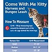 Show in main carousel: PetSafe Come with Me Kitty Nylon Cat Harness & Bungee Leash, Black/Silver, Medium: 10.5 to 14-in chest slide 7 of 10