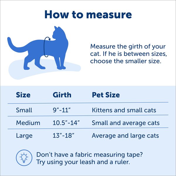 PetSafe Come with Me Kitty Nylon Cat Harness & Bungee Leash