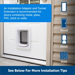 PetSafe Connected Door Install Adaptor Dog Door, White, Medium slide 2 of 6