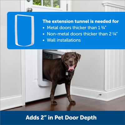 Show full view: PetSafe Connected Tunnel Extension Dog Door, White, Large slide 2 of 6