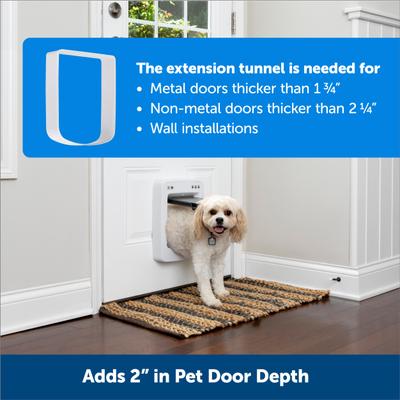Show full view: PetSafe Connected Tunnel Extension Dog Door, White, Medium slide 2 of 6