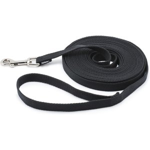 PetSafe Cotton Dog Training Lead, Black, 20-ft long, 5/8-in wide