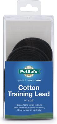 Show full view: PetSafe Cotton Dog Training Lead, Black, 20-ft long, 5/8-in wide slide 5 of 6