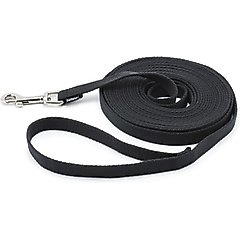 PetSafe Cotton Dog Training Lead, Black, 30-ft long, 5/8-in wide