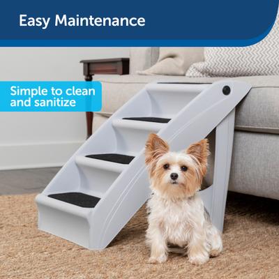 Show full view: PetSafe CozyUp Foldable Cat & Dog Stairs, Grey, Large slide 7 of 11