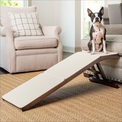 PetSafe CozyUp Foldable Wooden Cat & Dog Ramp, Espresso