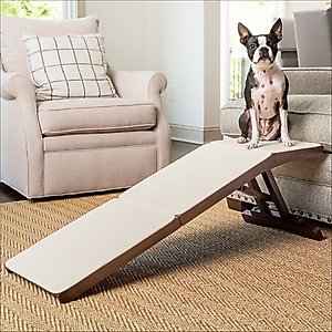 PetSafe CozyUp Foldable Wooden Cat & Dog Ramp, Espresso