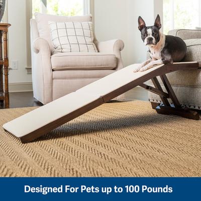 Show full view: PetSafe CozyUp Foldable Wooden Cat & Dog Ramp, Espresso slide 5 of 11