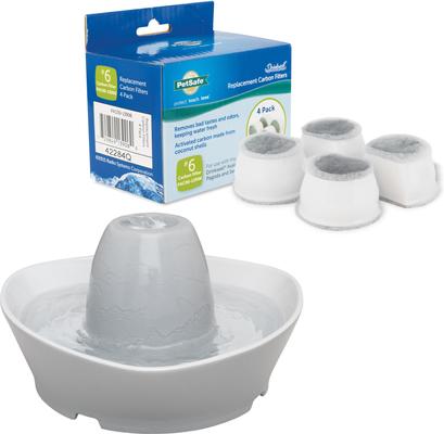 Show full view: PetSafe Creekside Quiet Dog & Cat Fountain, 60-oz + Replacement Carbon Filters, 4 count slide 1 of 9