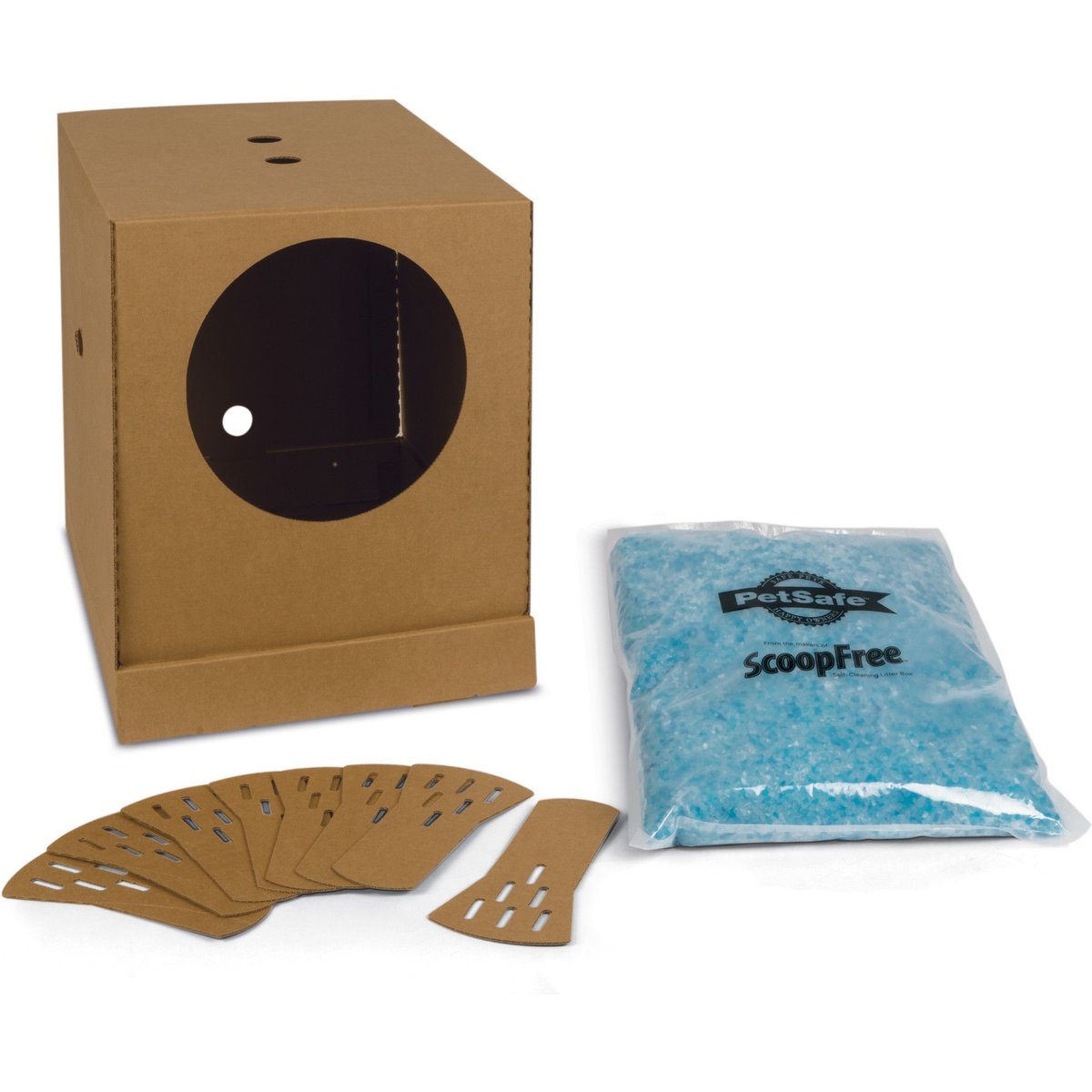 PetSafe Disposable Collapsible Cat Litter Box with ScoopFree Crystal Litter