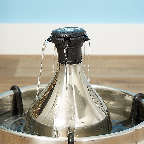 Show full view: PetSafe Drinkwell 360 Stainless Steel Cat & Dog Water Fountain, 128-oz slide 7 of 13