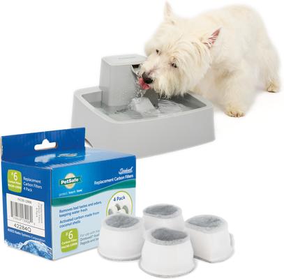 Show full view: PetSafe Drinkwell Dog & Cat Water Fountain, 1-gallon + Replacement Carbon Filters, 4 count slide 1 of 9
