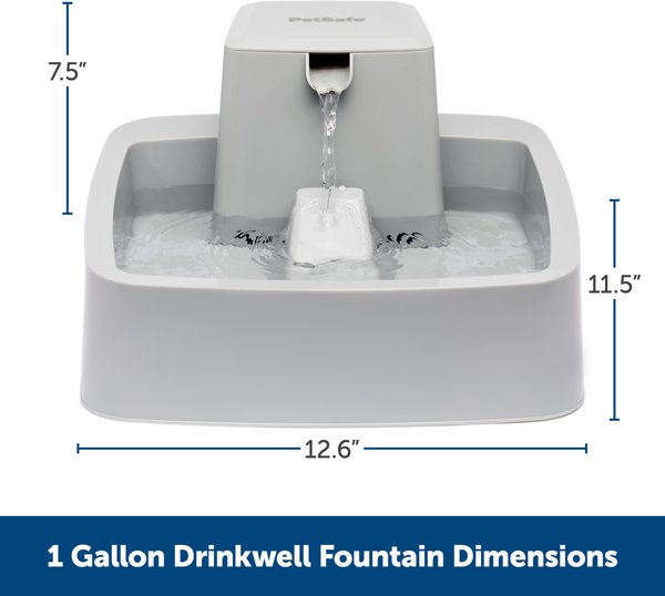 Show full view: PetSafe Drinkwell Dog & Cat Water Fountain, 1-gallon + Replacement Carbon Filters, 4 count slide 3 of 9