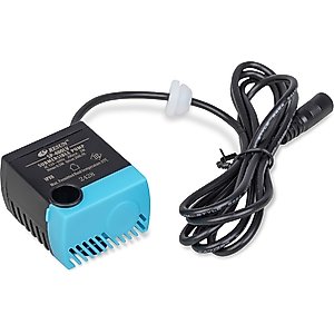 PetSafe Drinkwell Fountain Replacement Pump with Grommet Dog Fountain Pump, Black & Teal
