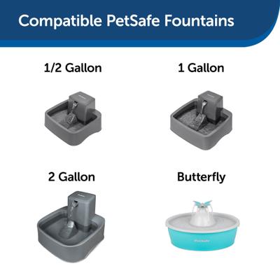 Show full view: PetSafe Drinkwell Fountain Replacement Pump with Grommet Dog Fountain Pump, Black & Teal slide 4 of 9