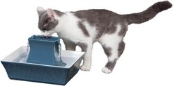 PetSafe Drinkwell Pagoda Ceramic Dog & Cat Fountain, Himalayan Blue, 70-oz