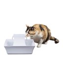 PetSafe Drinkwell Pagoda Ceramic Dog & Cat Fountain, White, 70-oz