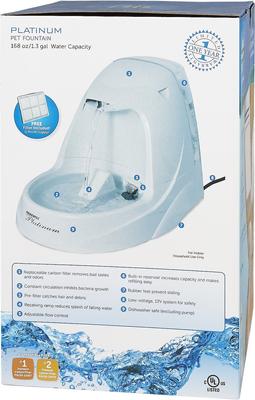 Show full view: PetSafe Drinkwell Platinum Plastic Dog & Cat Fountain, 168-oz slide 8 of 12