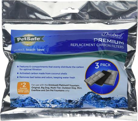 Show full view: PetSafe Drinkwell Premium Replacement Carbon Filters, 3 count slide 5 of 6