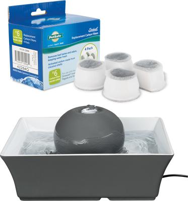 Show full view: PetSafe Drinkwell Seascape Ceramic Dog & Cat Fountain, 70-oz + Replacement Carbon Filters, 4 count slide 1 of 7