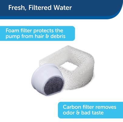 Show full view: PetSafe Drinkwell Seascape Ceramic Dog & Cat Fountain, 70-oz slide 3 of 10