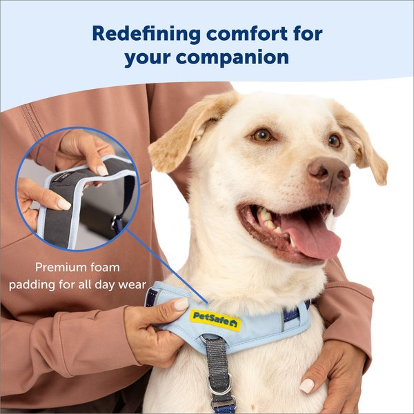 Show full view: PetSafe Easy Walk Comfort Reflective No Pull Dog Harness, Blue, Medium: 24 to 34-in chest slide 3 of 9