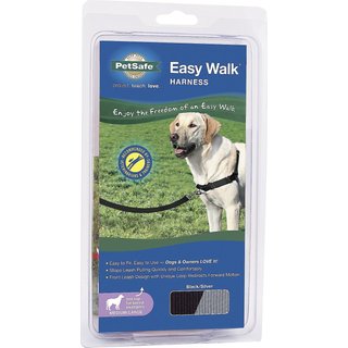 PetSafe Easy Walk Dog Harness, Black/Silver, Medium/Large slide 8 of 8