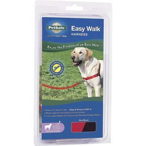 PetSafe Easy Walk Dog Harness, Red/Black, Medium/Large