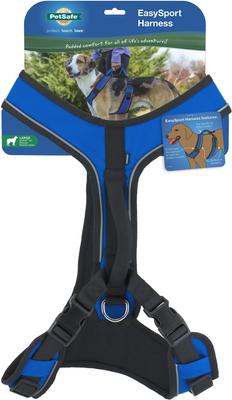 Show full view: PetSafe EasySport Nylon Reflective Back Clip Dog Harness, Blue, Large: 29 to 43-in chest slide 10 of 13