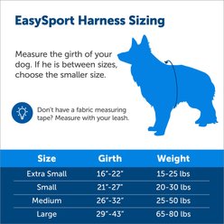 PetSafe EasySport Nylon Reflective Dog Harness, Charcoal, Large: 29 to 43-in chest slide 2 of 6