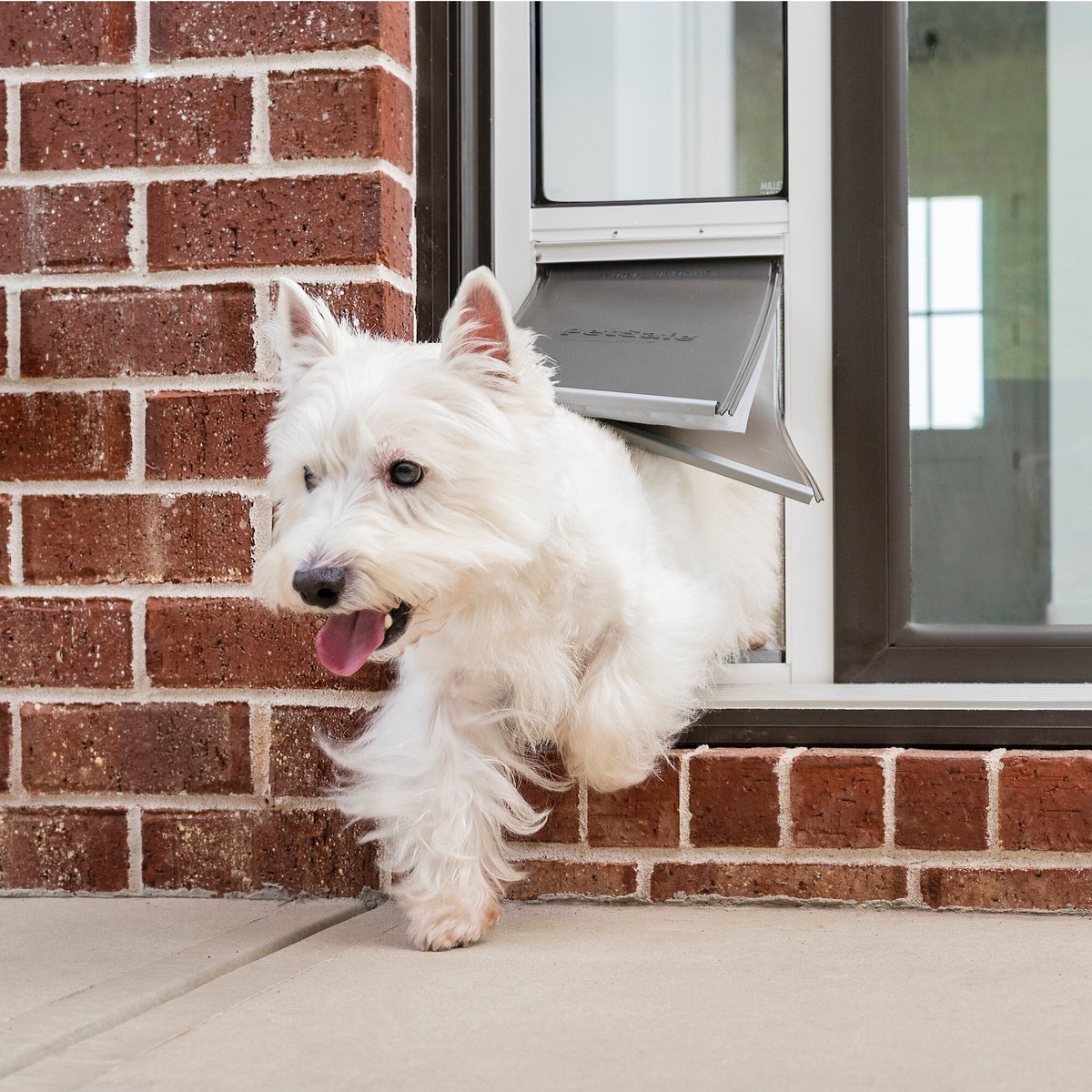 PetSafe Extreme Weather Sliding Glass Cat & Dog Door, White
