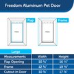 Show in main carousel: PetSafe Freedom Aluminum Pet Door, Large slide 6 of 9