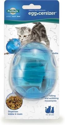Show full view: PetSafe Funkitty Egg-Cersizer Treat Dispenser Cat Toy slide 4 of 9