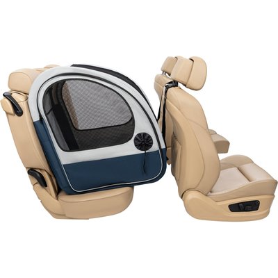 PetSafe PetSafe Happy Ride Collapsible Cat & Dog Travel Crate, Gray & Blue
