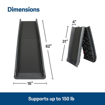 Show full view: PetSafe Happy Ride Foldable Dog Car Ramp, 62-in slide 2 of 12