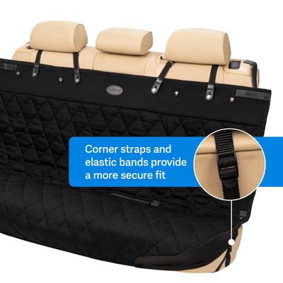 Show full view: PetSafe Happy Ride Quilted Hammock Dog Seat Cover, Black slide 4 of 10