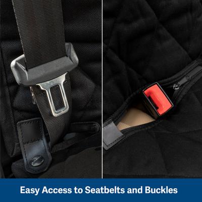 Show full view: PetSafe Happy Ride Quilted Hammock Dog Seat Cover, Black slide 5 of 10