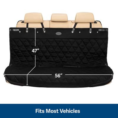 Show full view: PetSafe Happy Ride Quilted Hammock Dog Seat Cover, Black slide 6 of 10