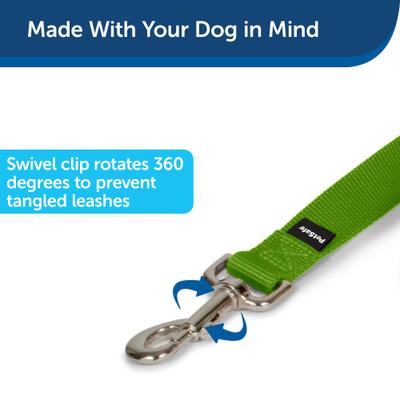 Show full view: PetSafe Nylon Dog Leash, Apple Green, 6-ft long, 3/4-in wide slide 2 of 8