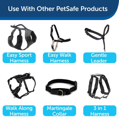 Show full view: PetSafe Nylon Dog Leash, Black, 6-ft long, 1-in wide slide 7 of 9