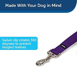 PetSafe Nylon Dog Leash, Purple, 6-ft long, 1-in wide slide 2 of 7